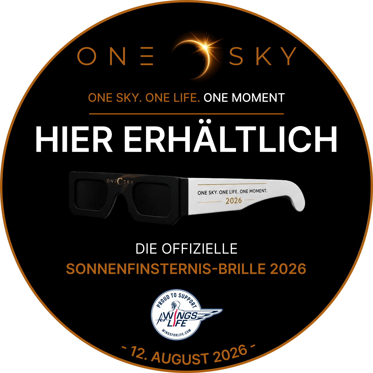 ONE SKY Werbesticker 25cm